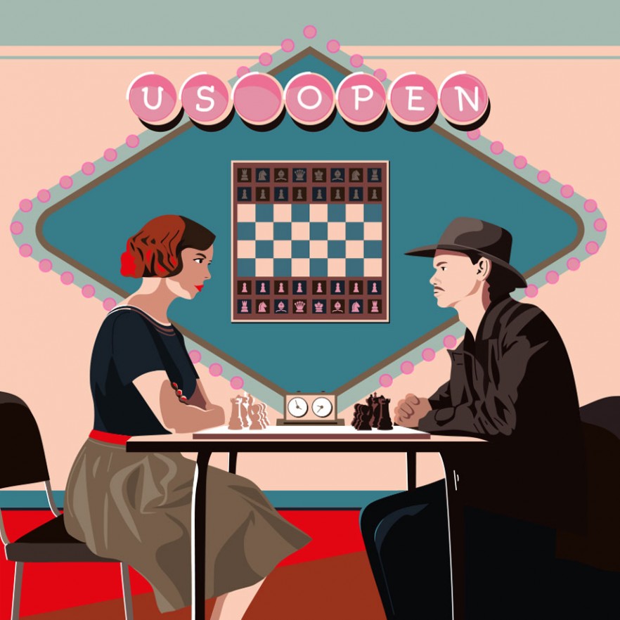illustration_laurence_bentz_queen_gambit_chess_jeu_netflix_beth_harmon_echec_jeu_dame_mode.jpg - Laurence&#x20;BENTZ | Virginie