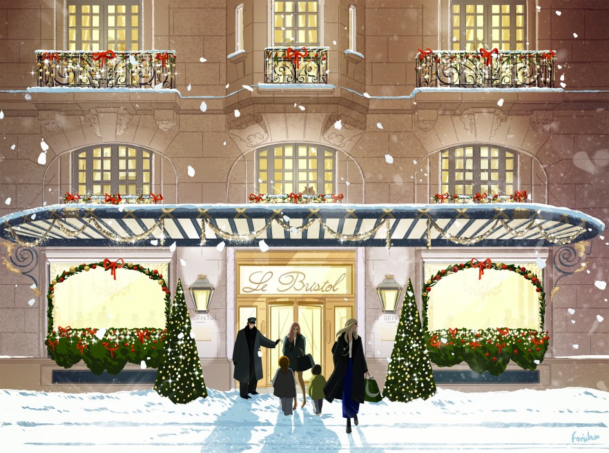 Happy new year from Hotel Le Bristol in Paris