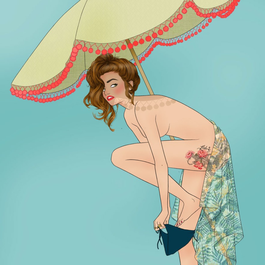 illu-d.soucail-12parasol.jpg - Delphine&#x20;SOUCAIL | Virginie